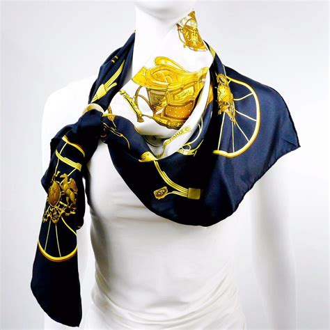 real Hermes silk scarf